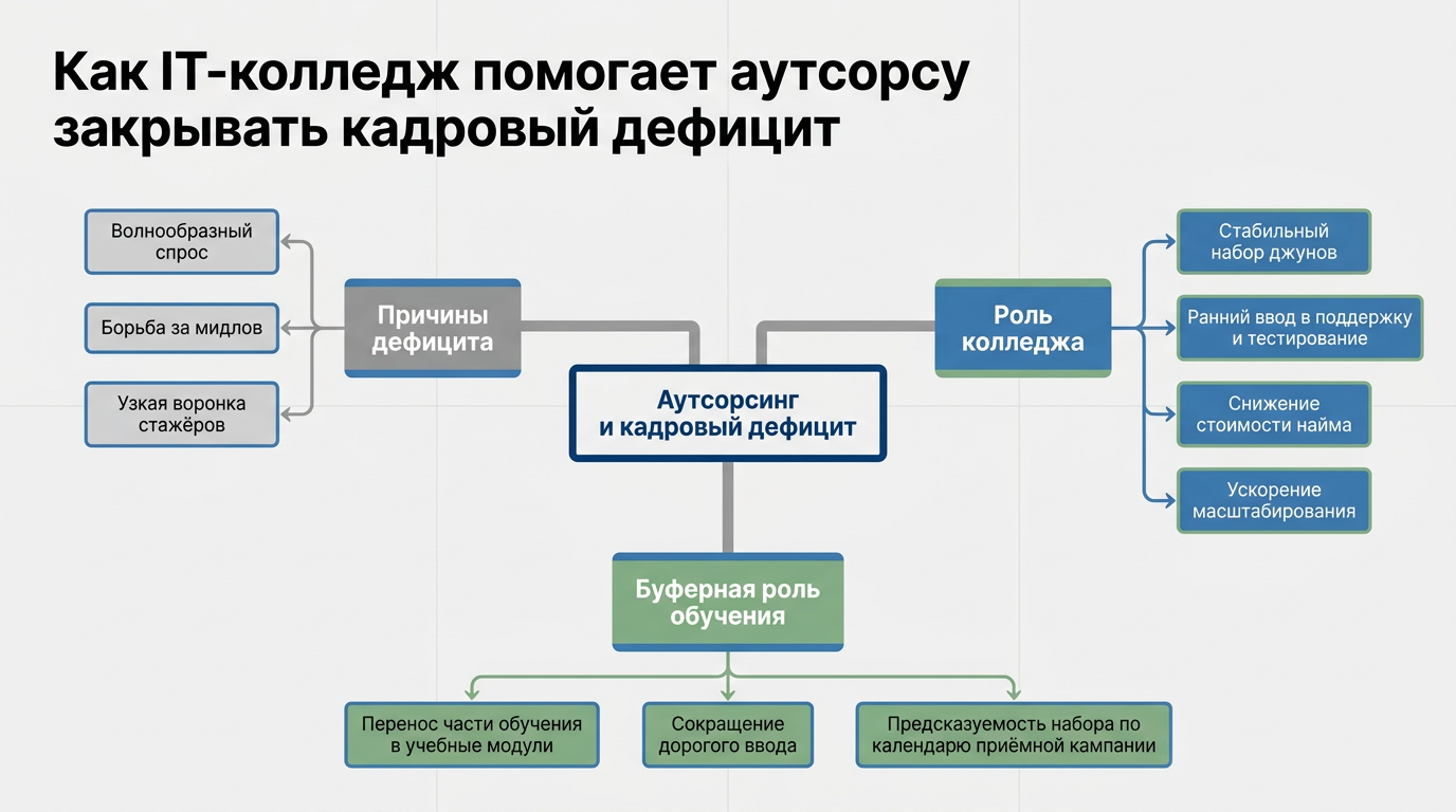 Как ИТ колледж помогает аутсорсу